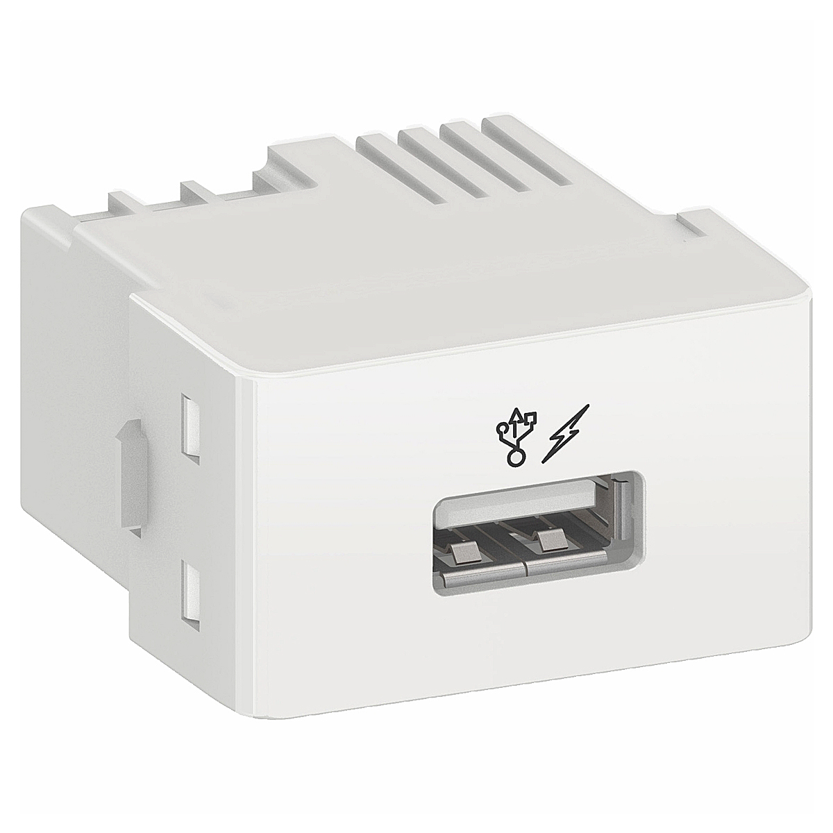Módulo Tomada Carregador Entrada Usb 1A Bivolt Lunare Branco - Schneider Electric