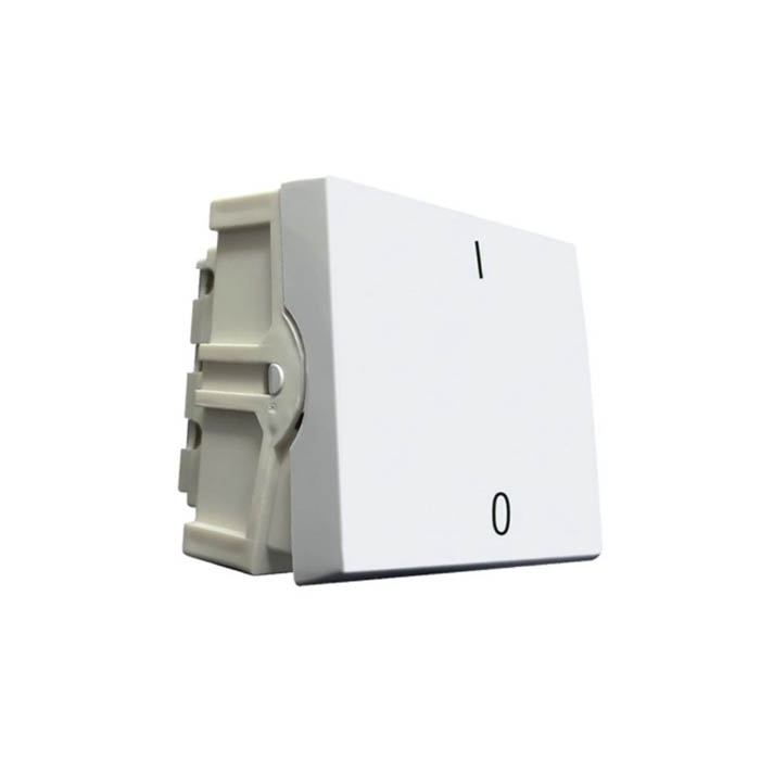 Módulo Interruptor Bipolar Simples 2 Postos 20A Home Branco - Blux