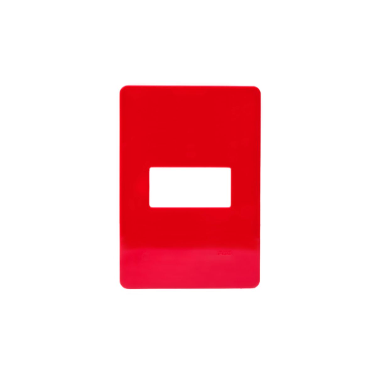 Placa Acabamento 4X2 1 Posto Horizontal Cereja Unno Life - Abb