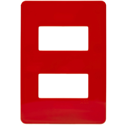 Placa Acabamento Cereja 4x2 2 Postos Separados Unno Life - Abb