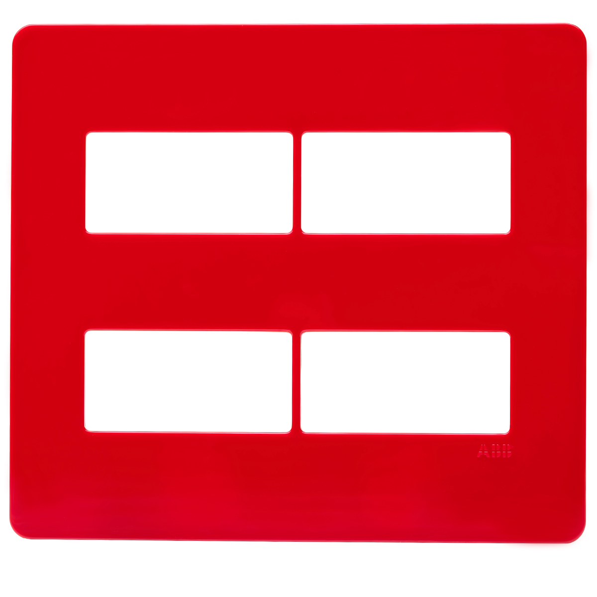 Placa Acabamento 4 Postos 4X4 Unno Life Cereja - ABB