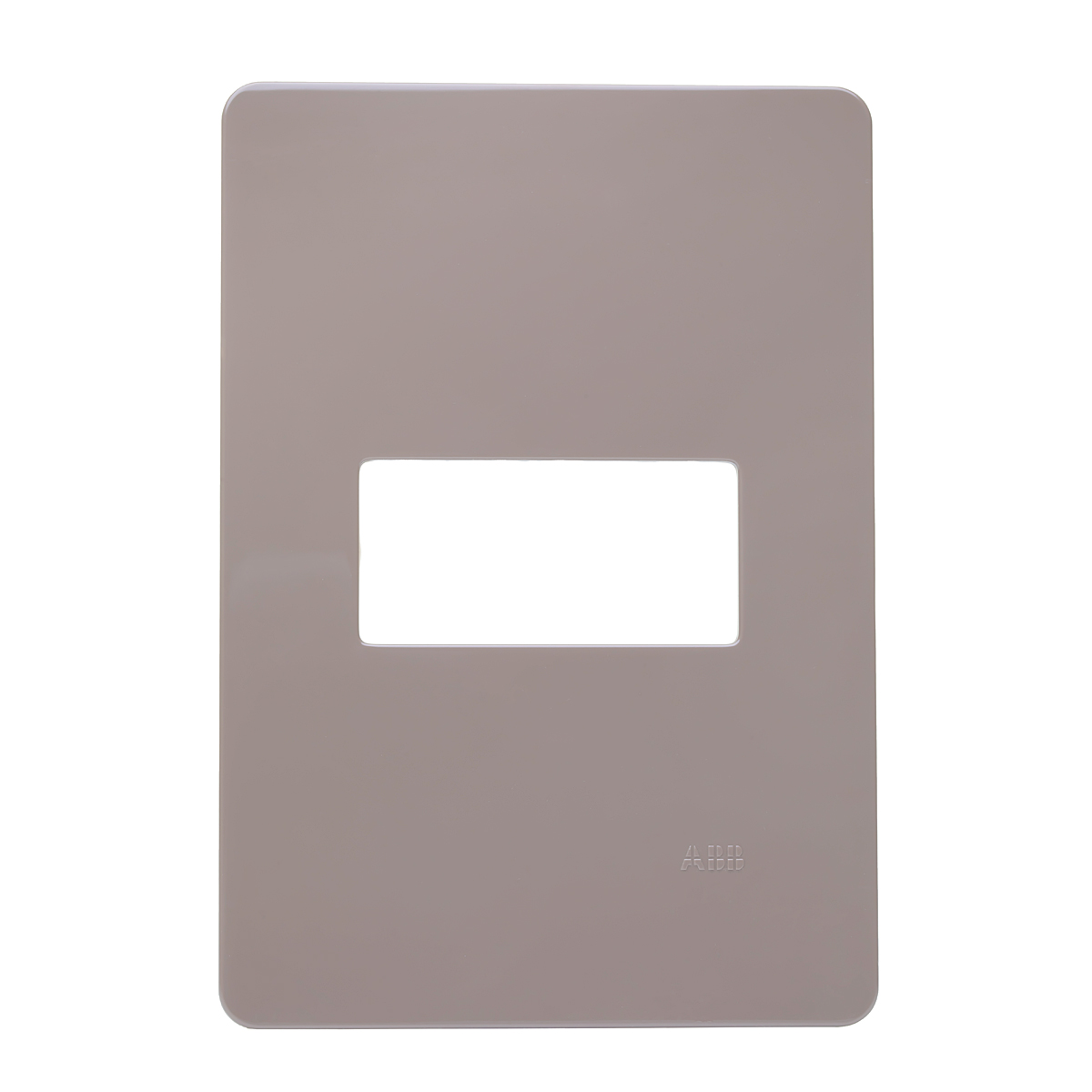 Placa Acabamento 4X2 1 Posto Horizontal Chocolate Unno Life N1371.1 CH - ABB