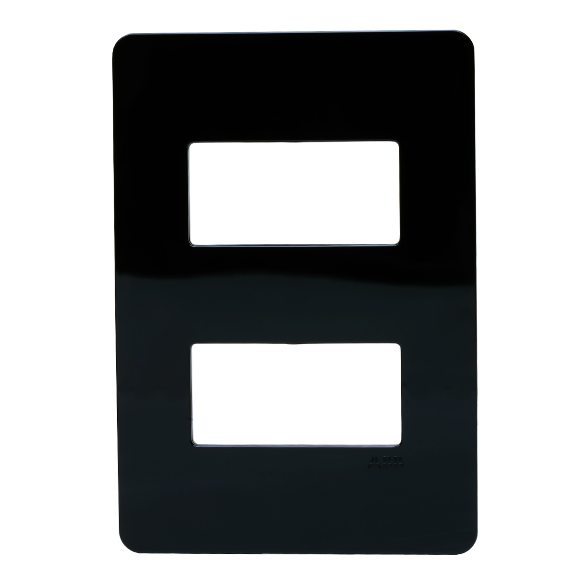 Placa Acabamento 2 Postos Horizontal4X2 Unno Life Preto - ABB