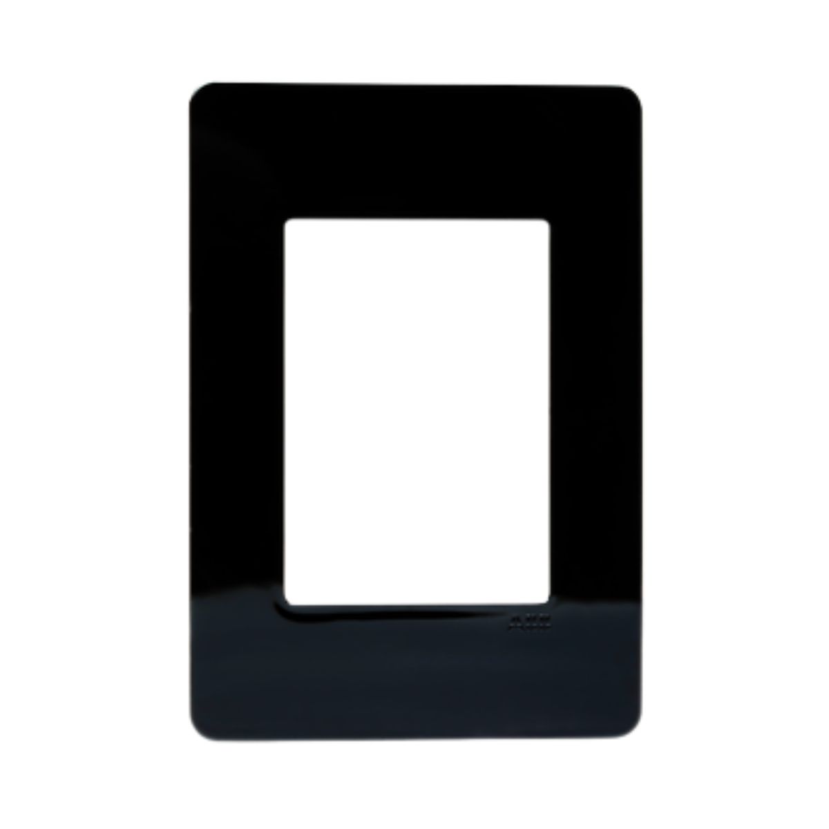 Placa Acabamento 4X2 3 Postos Preto Unno Life - Abb