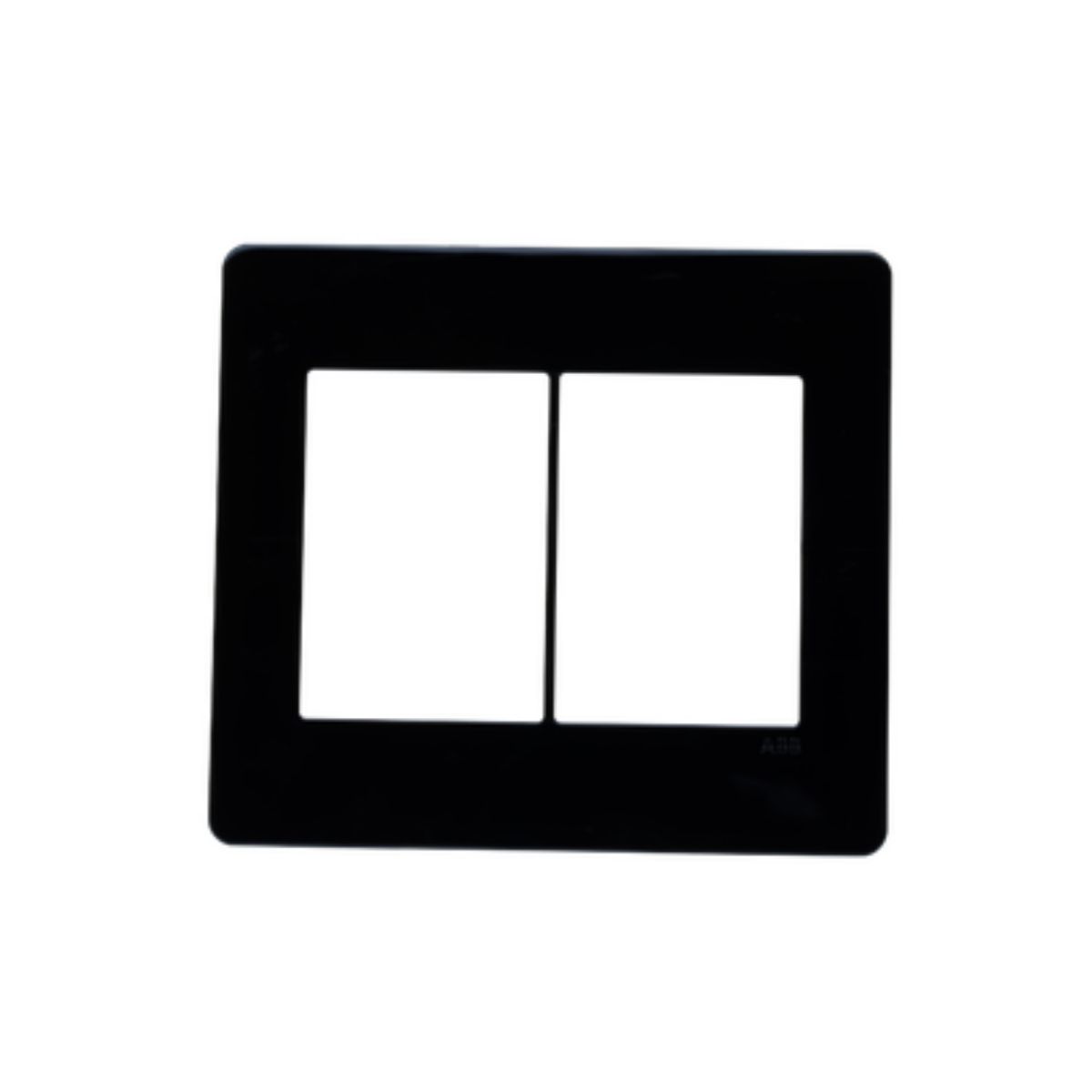 Placa Acabamento 4X4 (6 Mod) 3+3 Postos Preto Unno Life - Abb