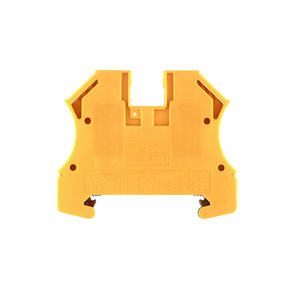 Conector Borne Passagem 2 Conexoes 6,00mm 800v Vd/am
