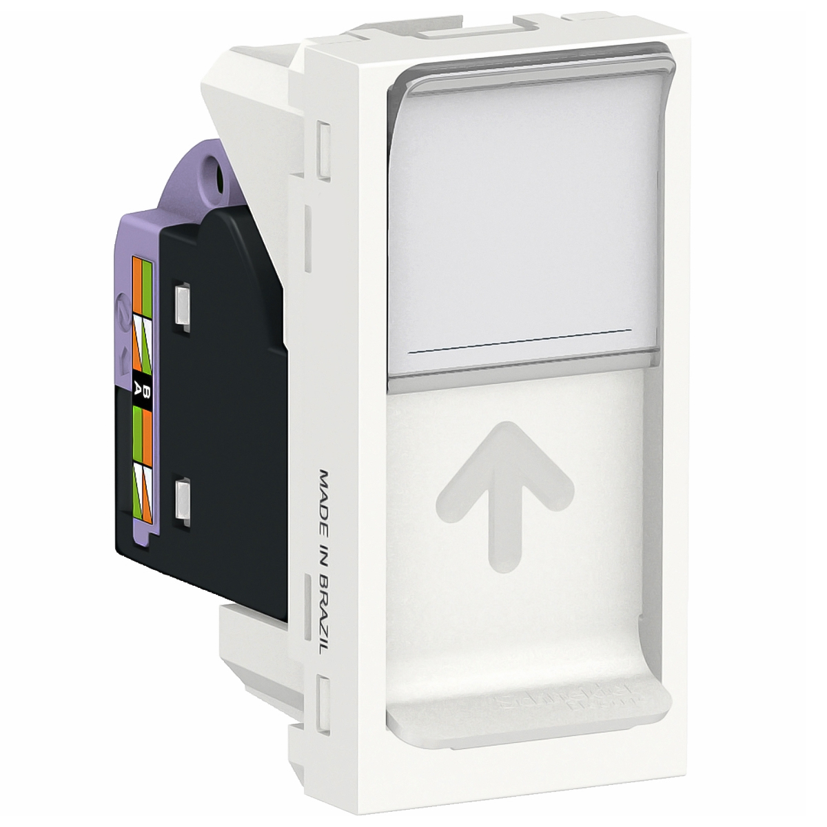 Módulo Tomada Rede RJ45 Cat6 Orion Branco - Schneider Electric