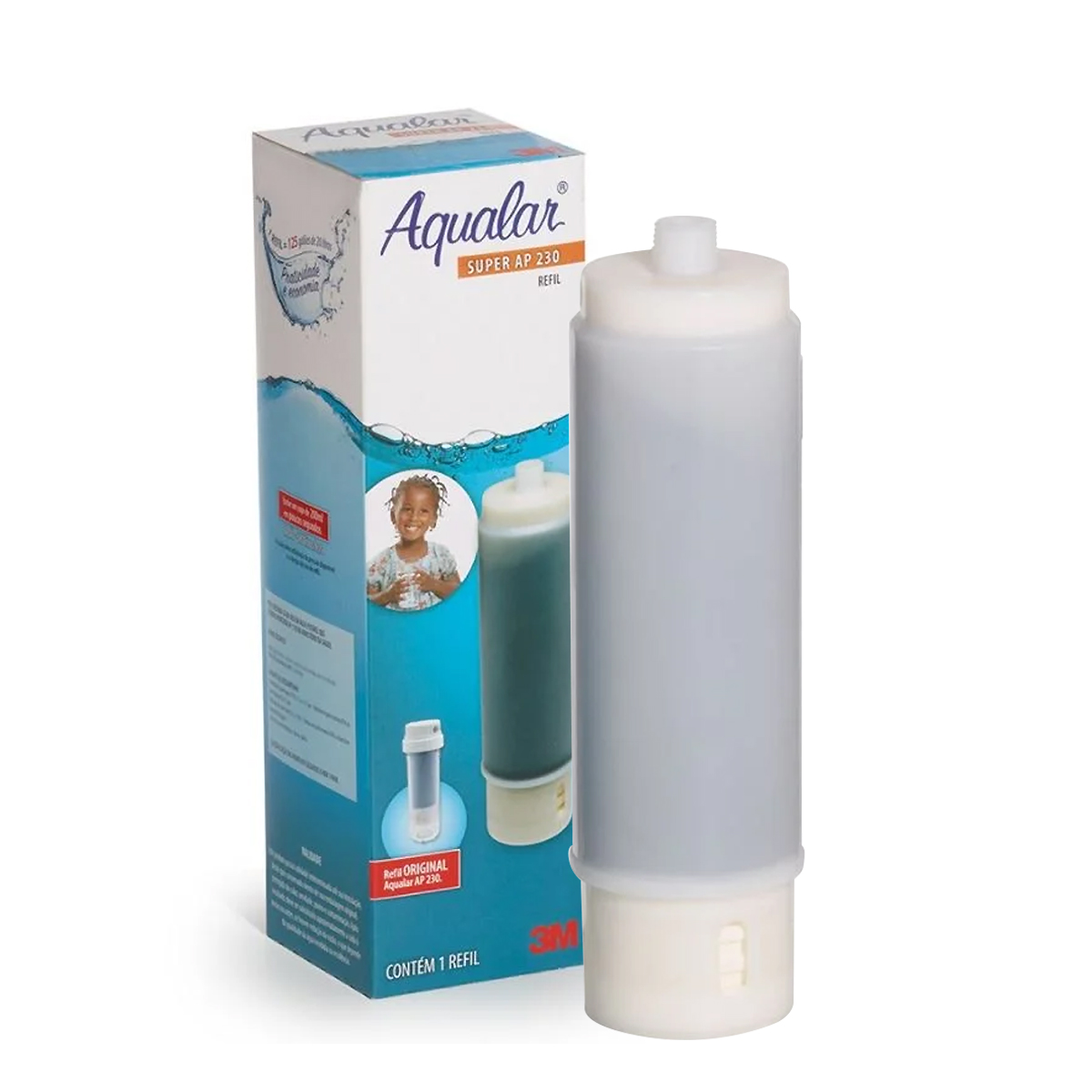 Filtro Aqualar Super Cartucho Ap230Pe Cx6 25,5x7,3Cm - 3M Do Brasil
