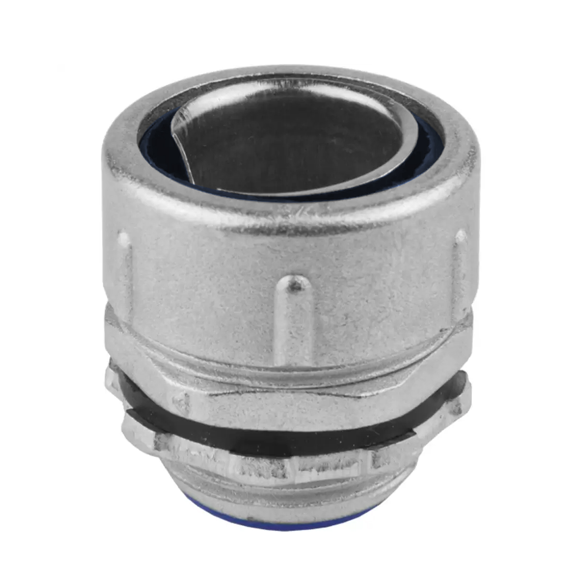 Conector Eletroduto Macho Reusável Zamak Zincado 3/4 Polegadas Rosca Npt Reto Fixo Kmra - Ekoflex