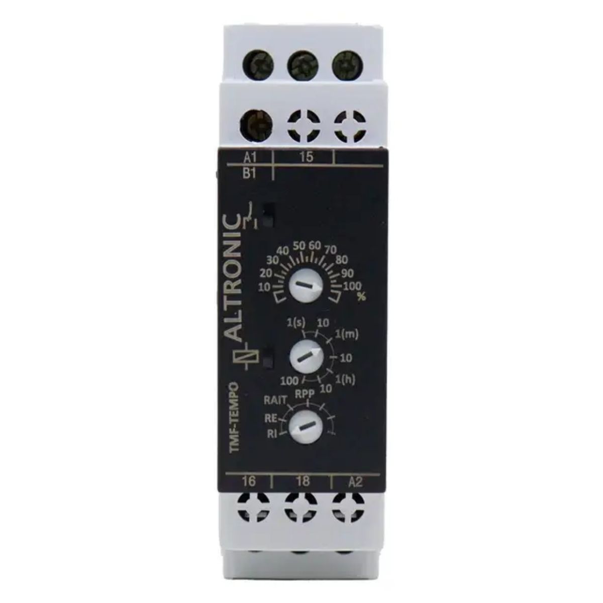 Relé Temporizador Eletrônico Multifunção 0,1Seg-100H 1 Spdt (1Naf) 24-240Vca/Cc - Altronic