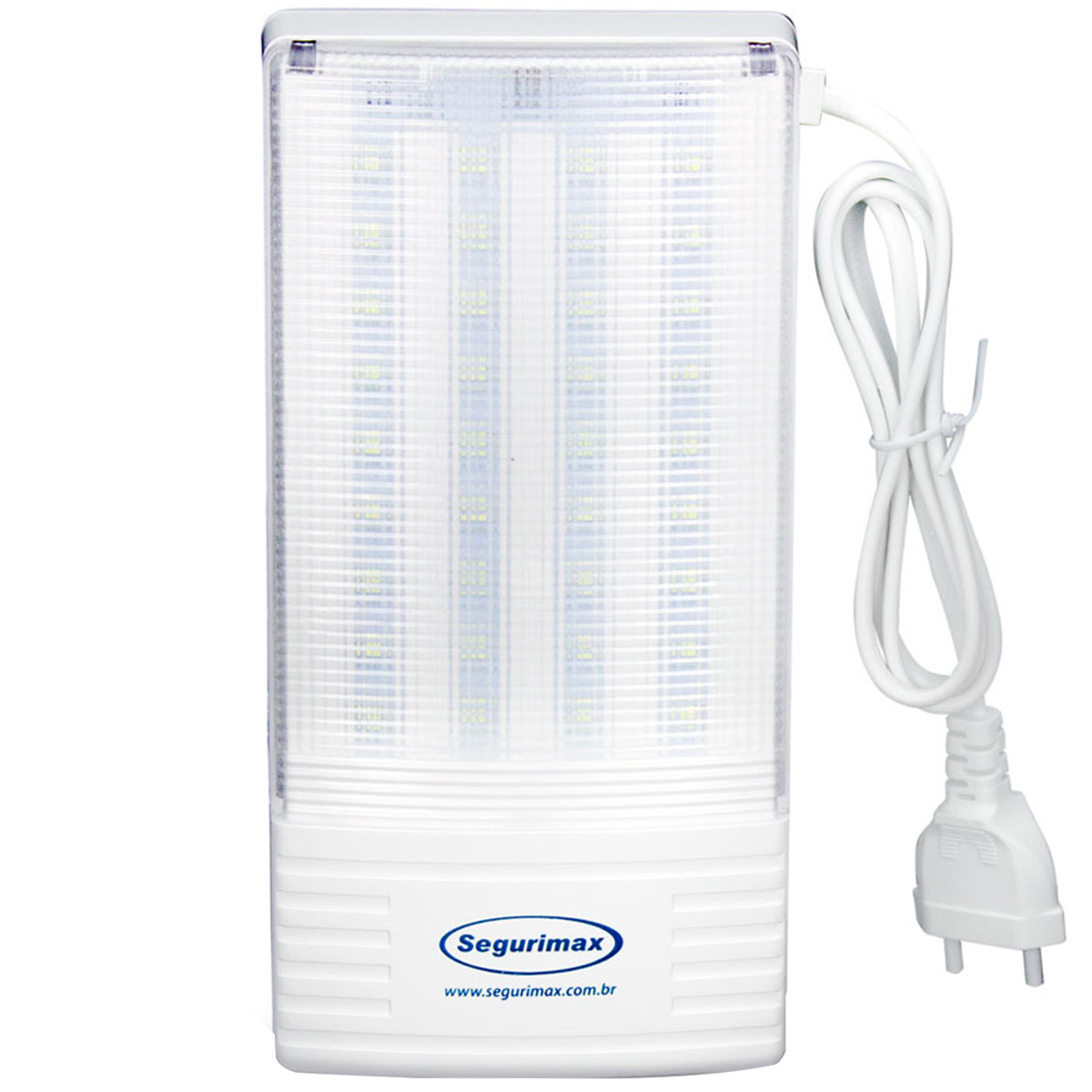 Luminária Emergência Led 4W Bivolt Com 36 LEDs 300Lm 1,5H Ip20 - Segurimax