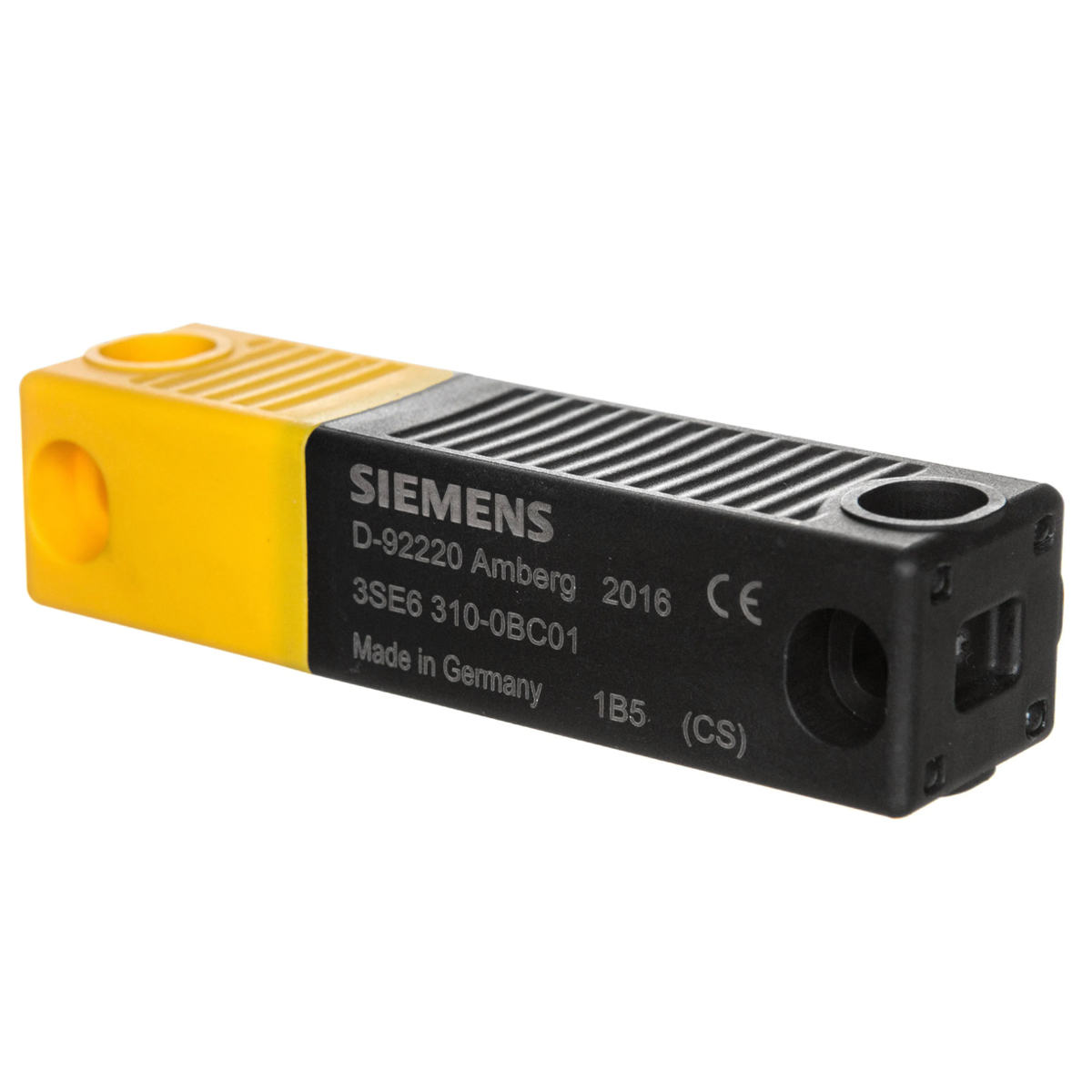 Atuador Chave Magnética Rfid Retangular 92x25mm Plástico Preto/Amarelo Sirius Siemens