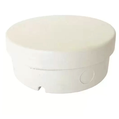 Caixa Sobrepor Cftv Redonda Ip66 Tamborim Branco - Multitoc