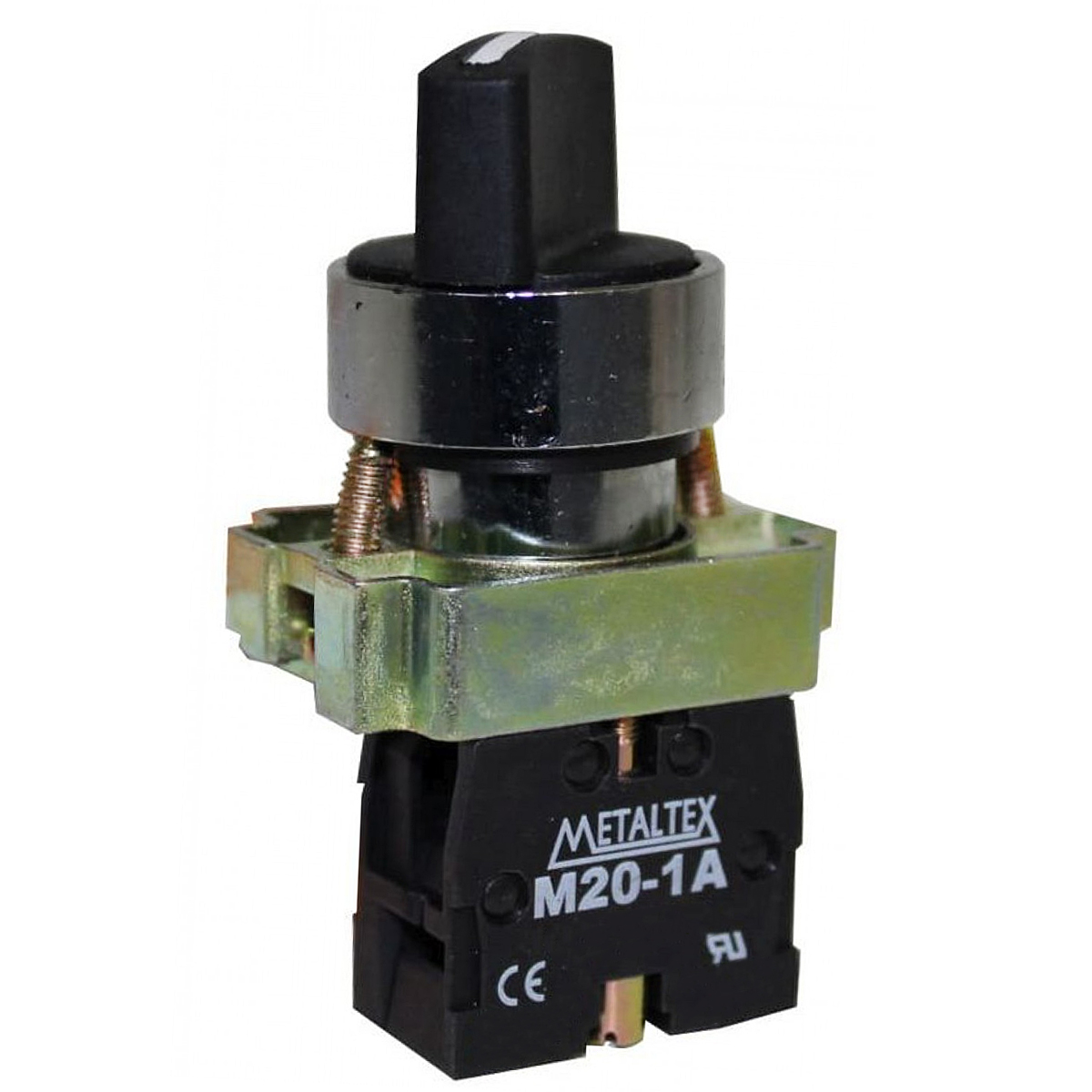 Chave Seletora Metálico Knob Curto 2 Posições Fixas 90G 1Na - Metaltex