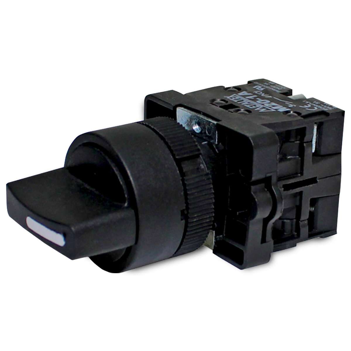 Chave Seletora Plástico 3 Posições Fixas 2Na Knob Curto 45G Preto Redonda - Metaltex