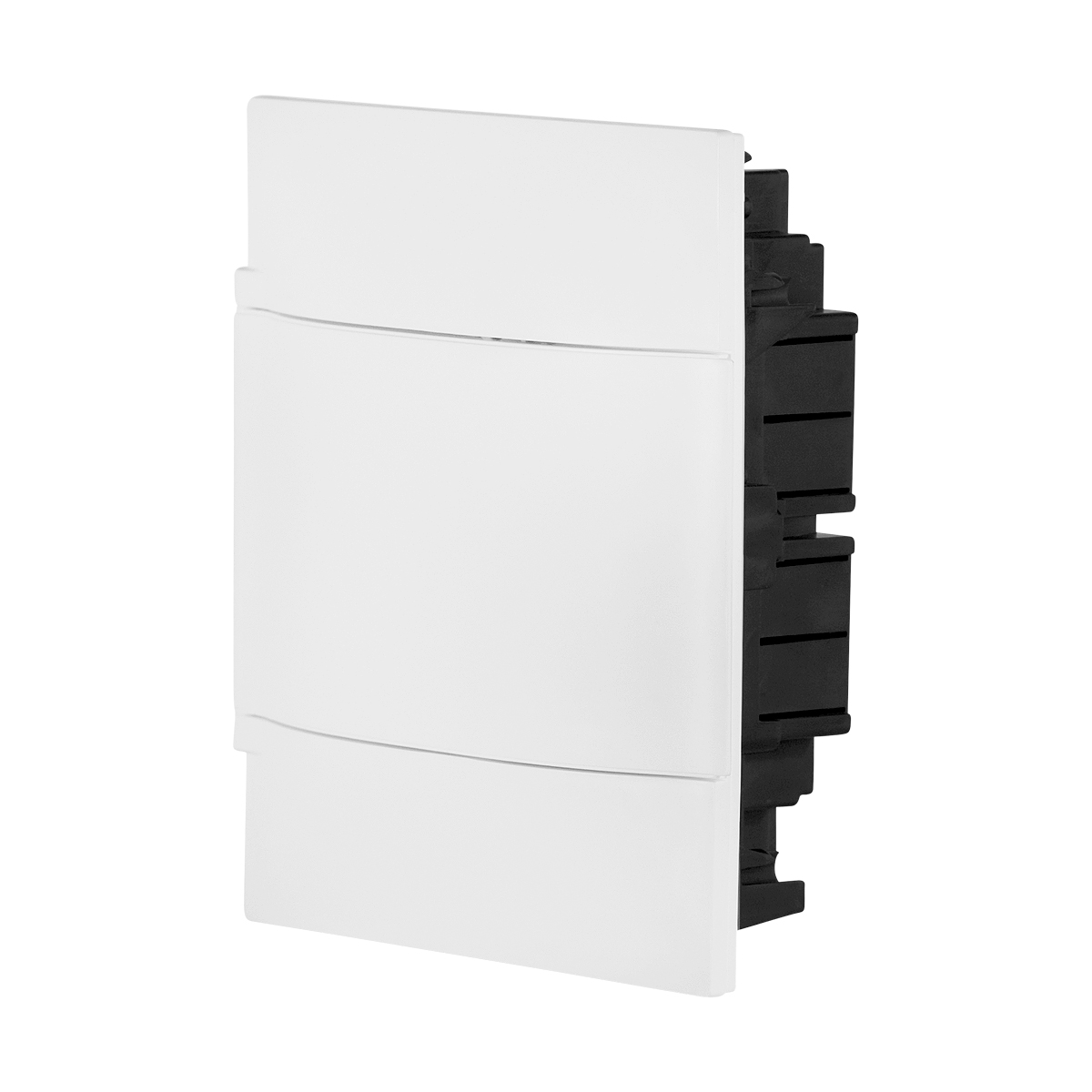 Quadro Distribuição Embutir Até 4 Disjuntores Din Practibox Com Porta Branco Sem Barramento - Cemar