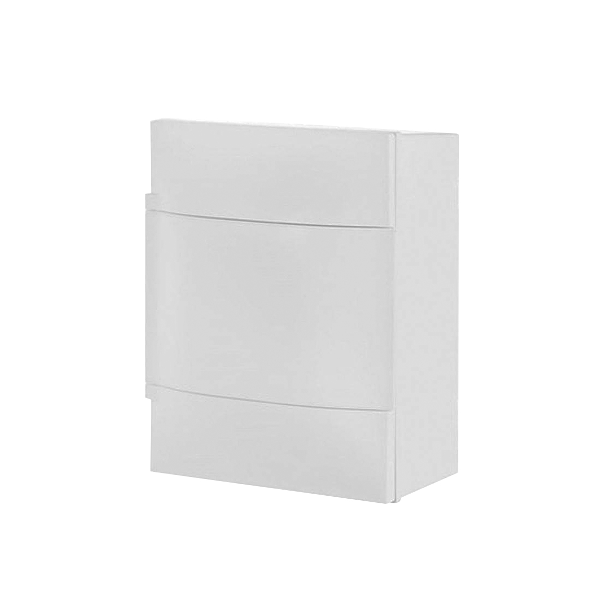 Quadro Distribuição Sobrepor Até 4 Disjuntores Din Practibox Com Porta Branca Sem Barramento - Cemar