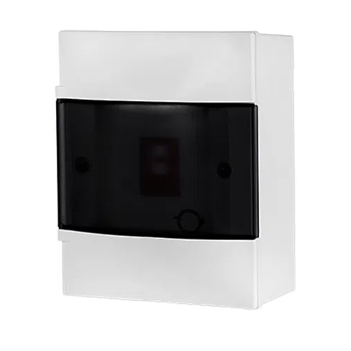 Quadro Distribuição Sobrepor Até 4 Disjuntores Din Practibox Com Porta Sem Barramento - Cemar