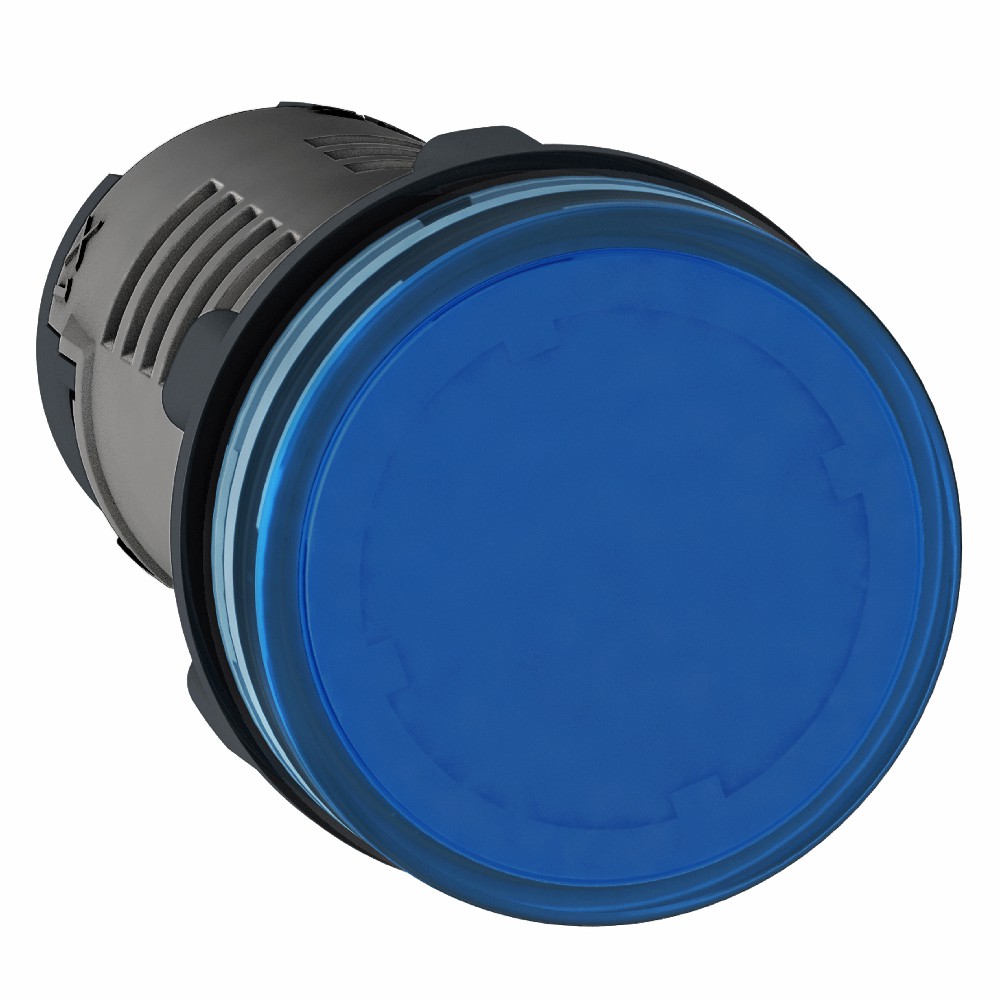 Sinaleiro Led Monobloco Plástico Azul 24Vca/Cc Ip65 22mm XA2EVB6LC - Schneider Electric
