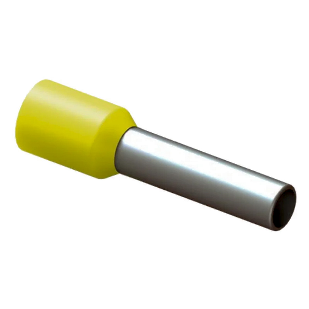Terminal Tubular (Ilhos) 6,00Mm (10Awg) Pre-Isolado Amarelo 1005 Intelli