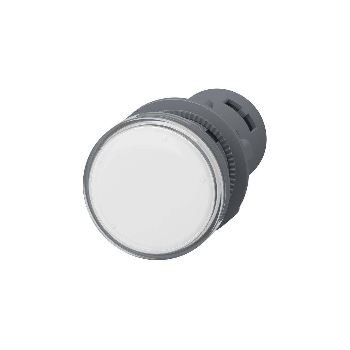 Sinaleiro Monobloco Faceado Redondo 22,5Mm 110Vca/Cc Plástico Led Branco Terminal Parafuso Plástico Preto Ip65 - Schneider