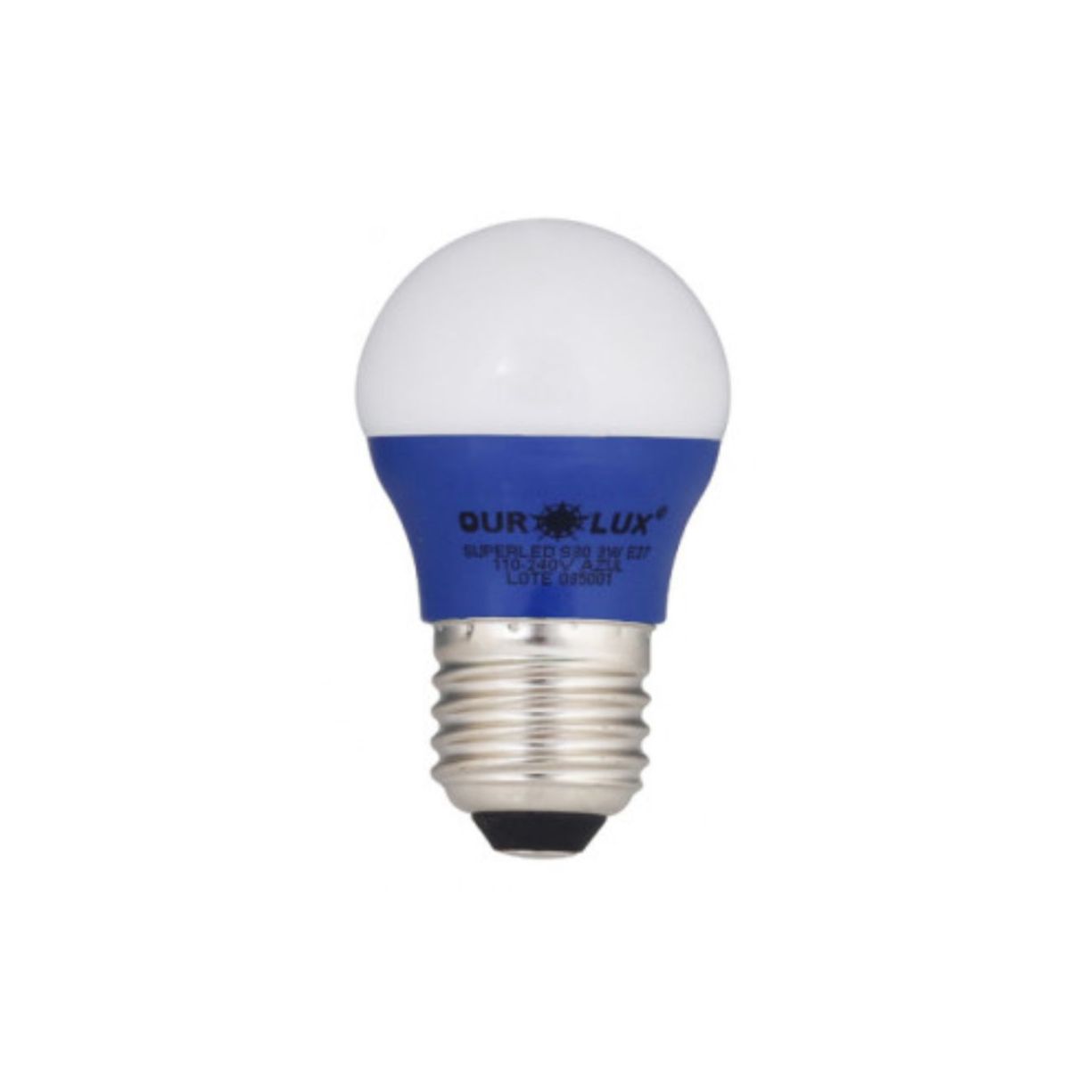 Lampada Led Bolinha G45 3w Bivolt E27 Azul