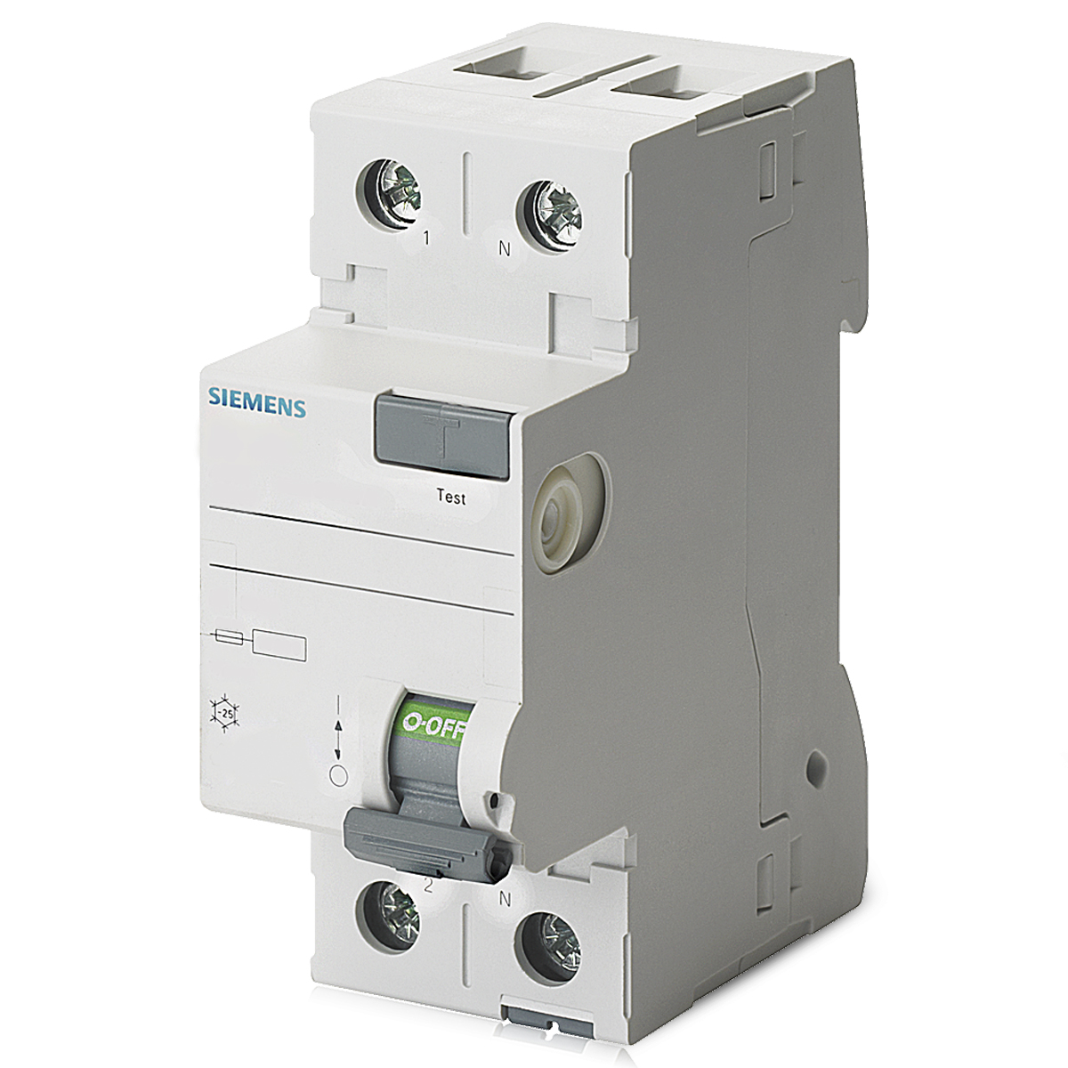 Dispositivo DR 5SV 2 polos 25A 30mA 230V 5SV43120MB - Siemens