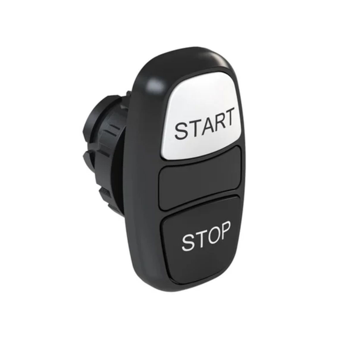 Botão Comando Duplo Pulsador Faceado Redondo 22 mm Plástico Pt/Bc (Start/Stop) - Weg