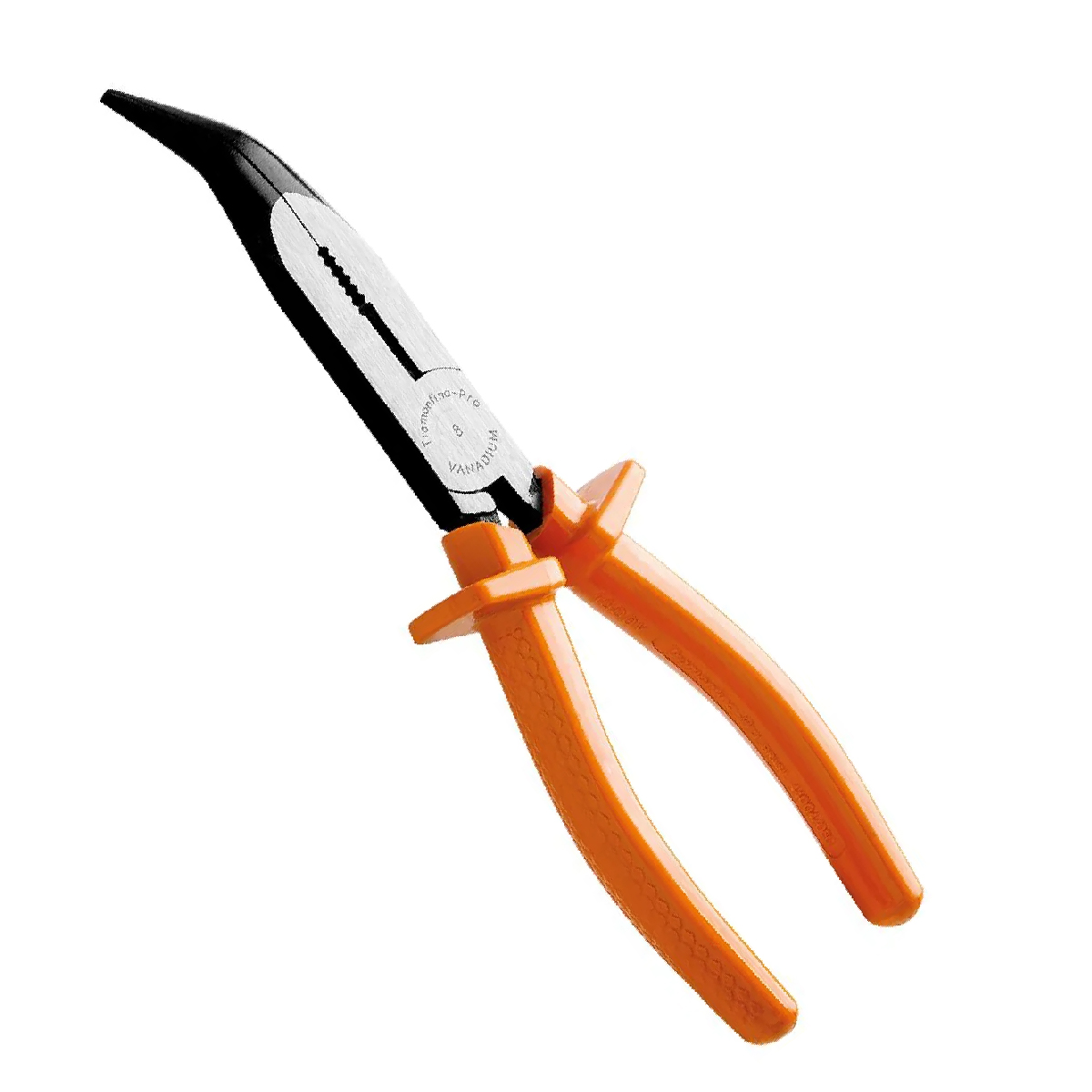 Alicate Bico Meia Cana Longo Curvo 8 Polegadas Isolado 1000V Laranja - Tramontina