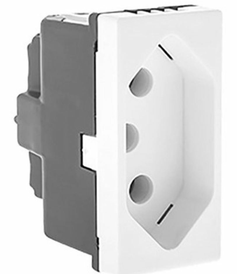 Módulo Tomada 20A Branco - Pialplus+