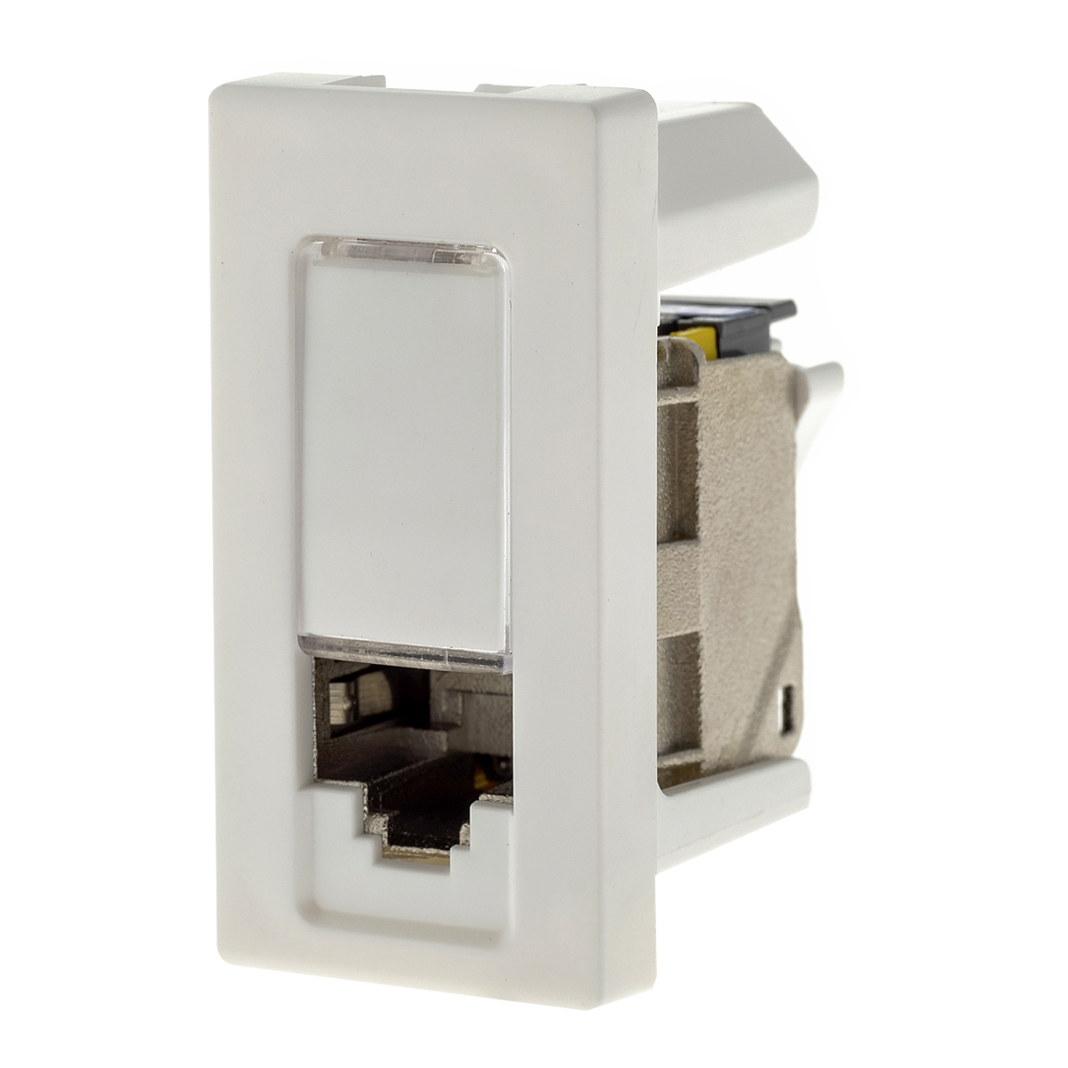 Módulo Tomada Rede RJ45 Cat6A Branco - Pialplus+