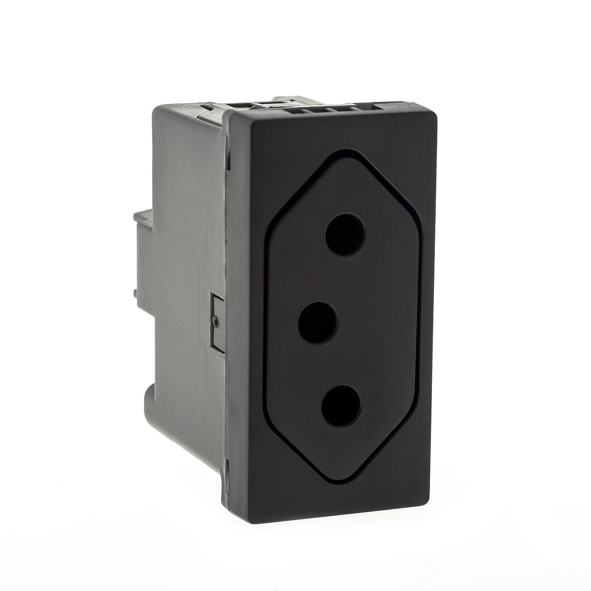 Módulo Tomada Fundo Móvel 10A Preto - Pialplus+