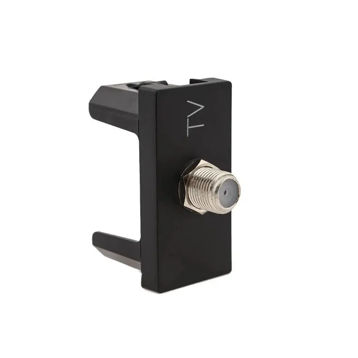 Módulo Tomada Antena TV Coaxial Preto - Pialplus+