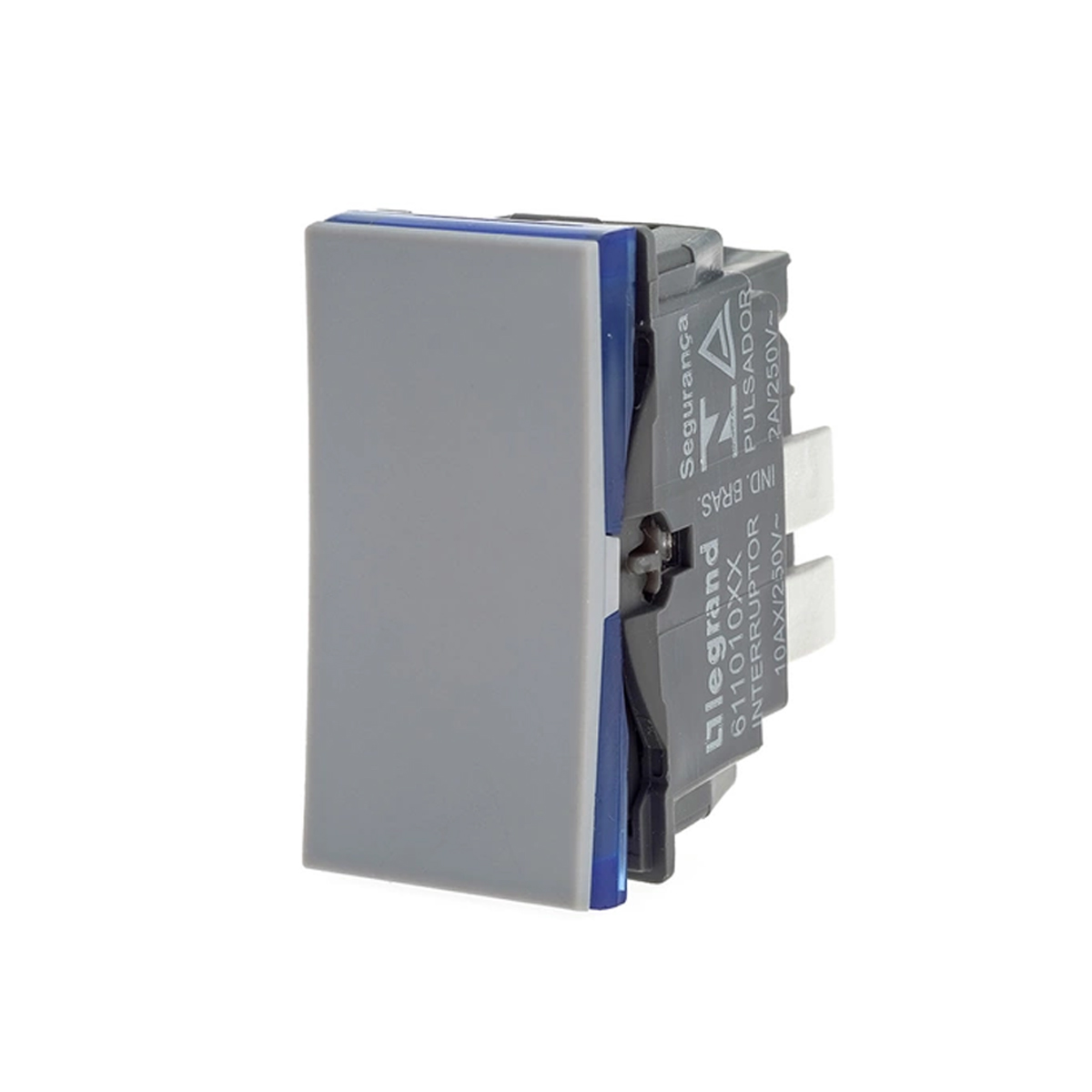 Módulo Interruptor Simples 10A Cinza - Pialplus+