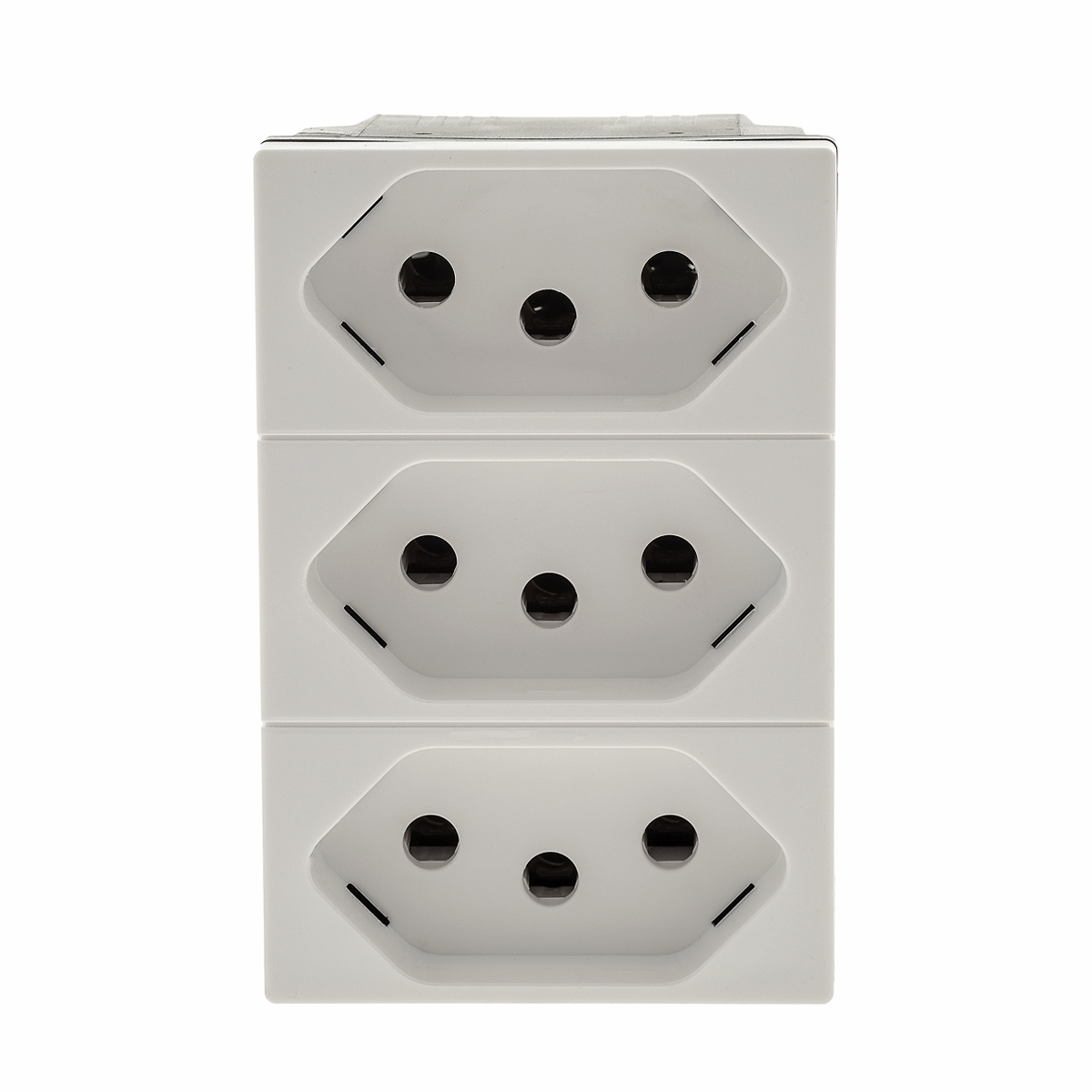 Módulo Tomada Triplex 10A Branco - Pialplus+