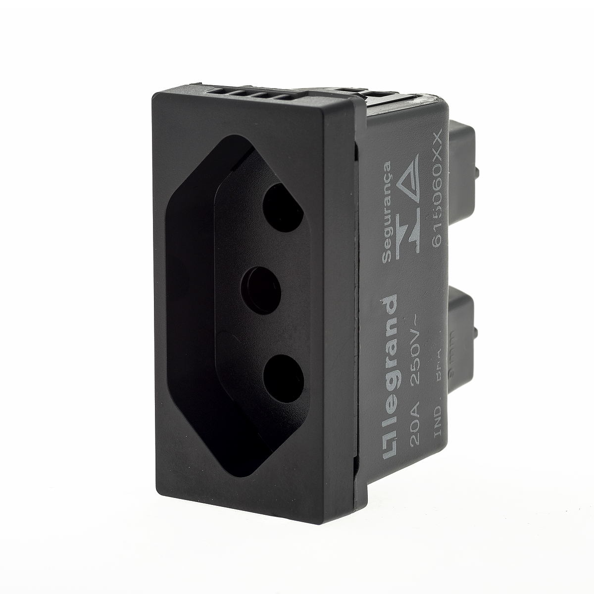 Módulo Tomada 20A Preto - Pialplus+