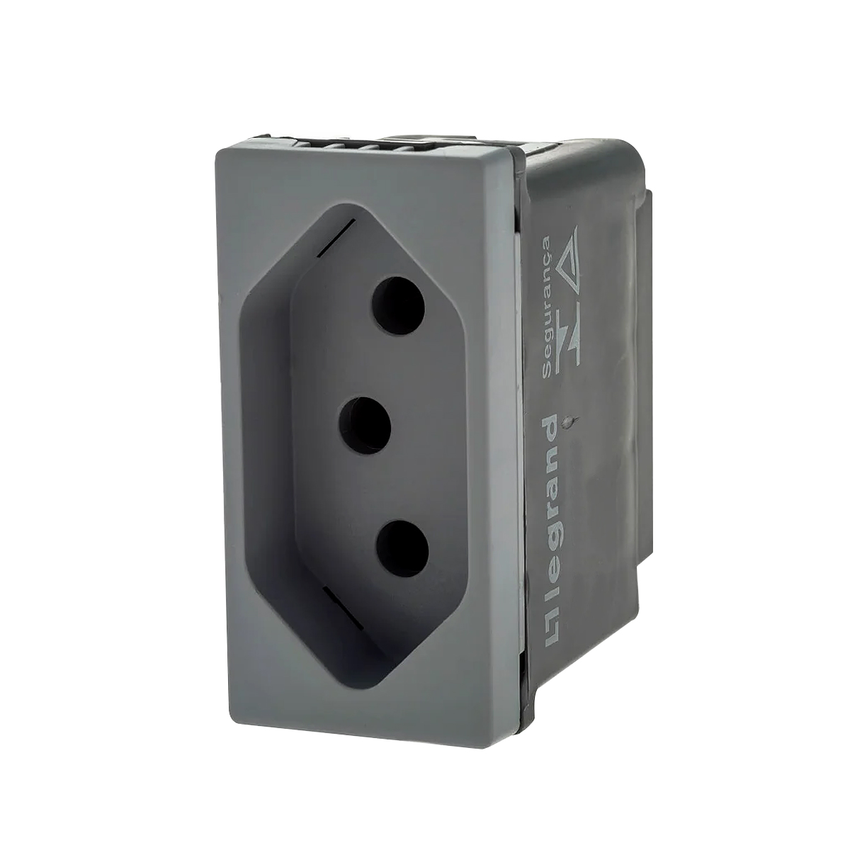 Módulo Tomada 10A Cinza - Pialplus+