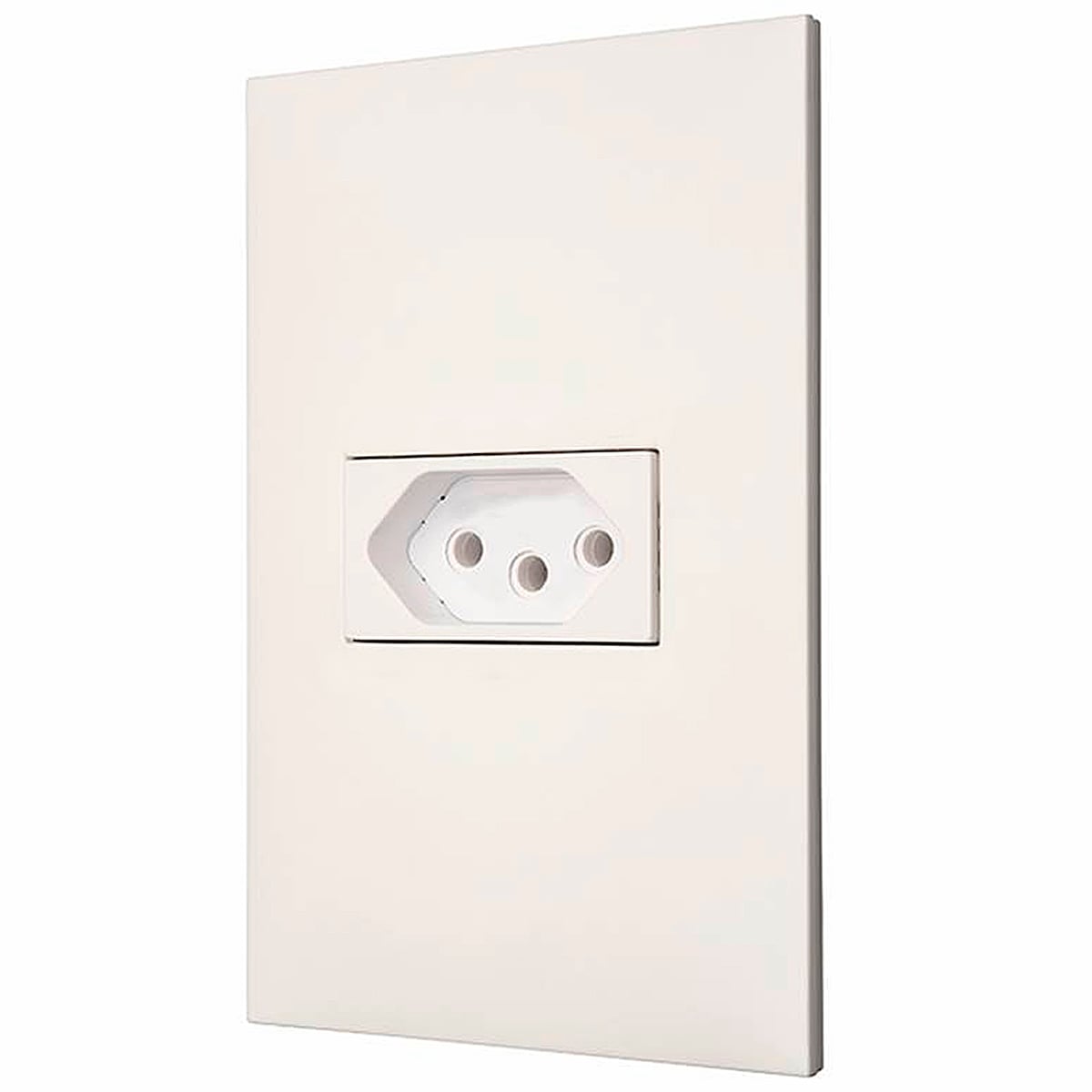 Conjunto Tomada Com Placa 2P+T 10A Branco - Pial