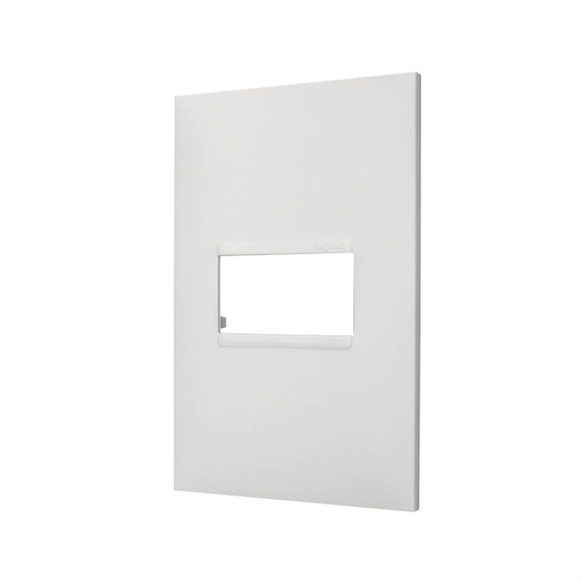 Placa Acabamento 1 Posto Horizontal 4x2 Branco - Pialplus+