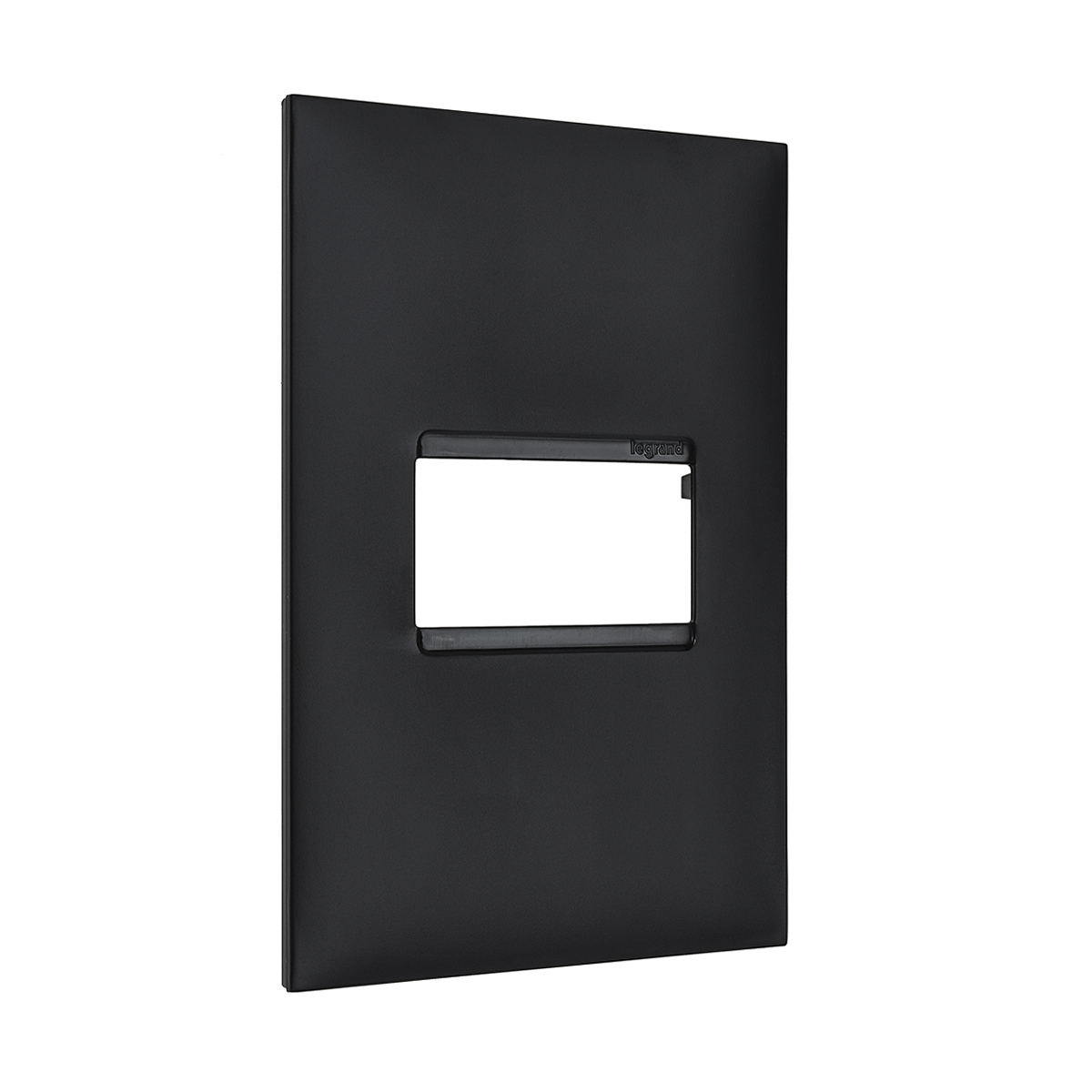 Placa Acabamento 1 Posto Horizontal 4x2 Preto - Pialplus+