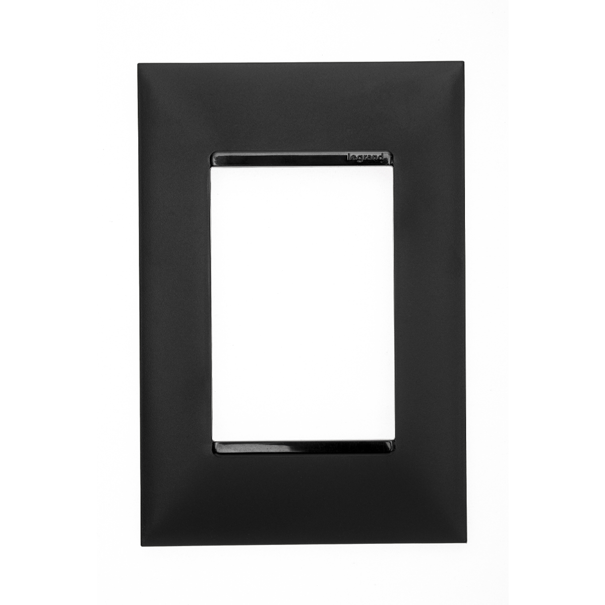 Placa Acabamento 3 Postos Horizontal 4x2 Preto - Pialplus+