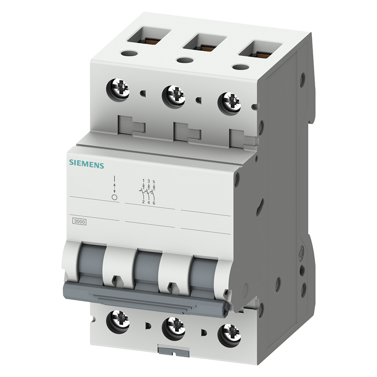 Disjuntor Mini Din Tripolar 70A Curva C 4,5Ka 220/380V 5SL13707MB - Siemens