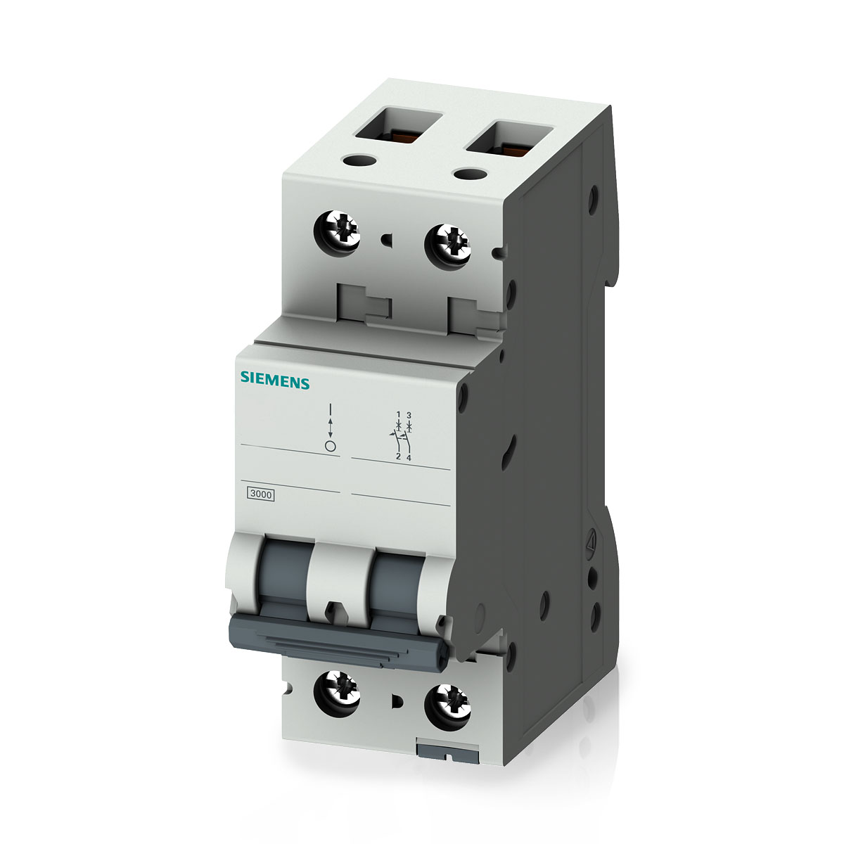 Disjuntor Mini Din Bipolar 40A Curva C 4,5Ka 220/380V 5SL12407MB - Siemens