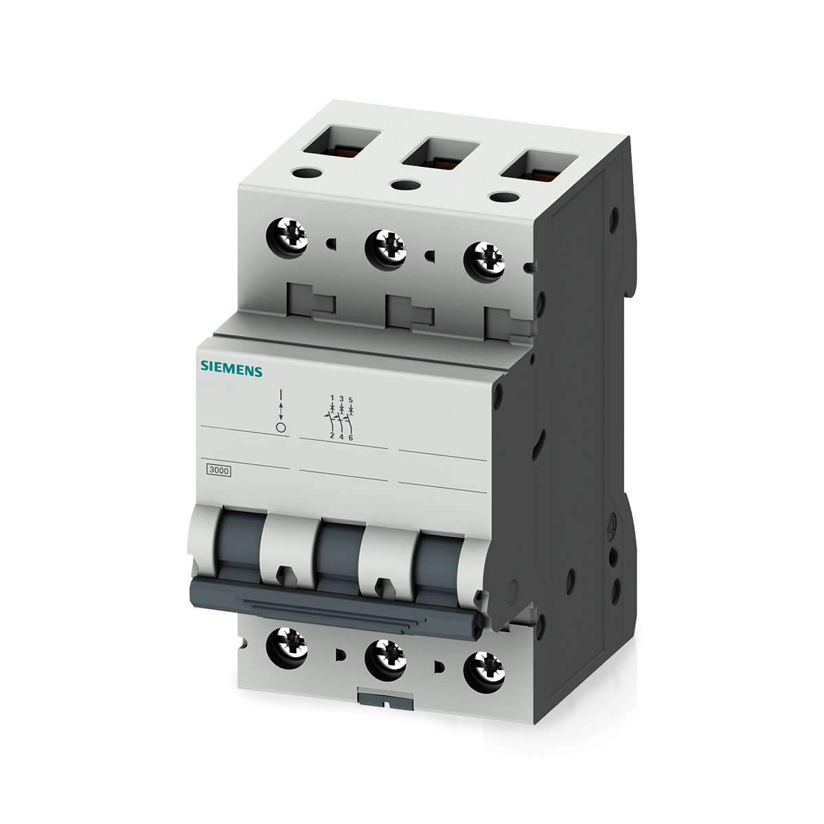 Disjuntor Mini Din Tripolar 2A Curva C 4,5Ka 220/380V 5SL13027MB - Siemens