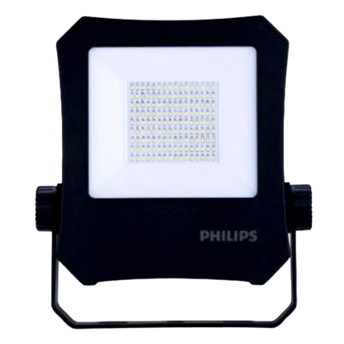 Luminária Refletor Led Retangular Embutir Preto 100W Bivolt 6500K Luz Branca 10000Lm 50/60Hz Philips