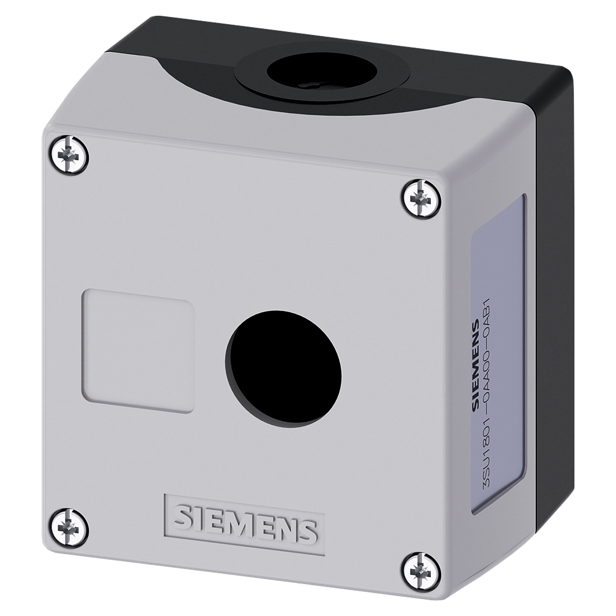 Botoeira Comando Vazia 1 Furo 22Mm Plástico Cinza IP66/IP67/IP69/IP69K 3SU18010AA000AB1 Siemens