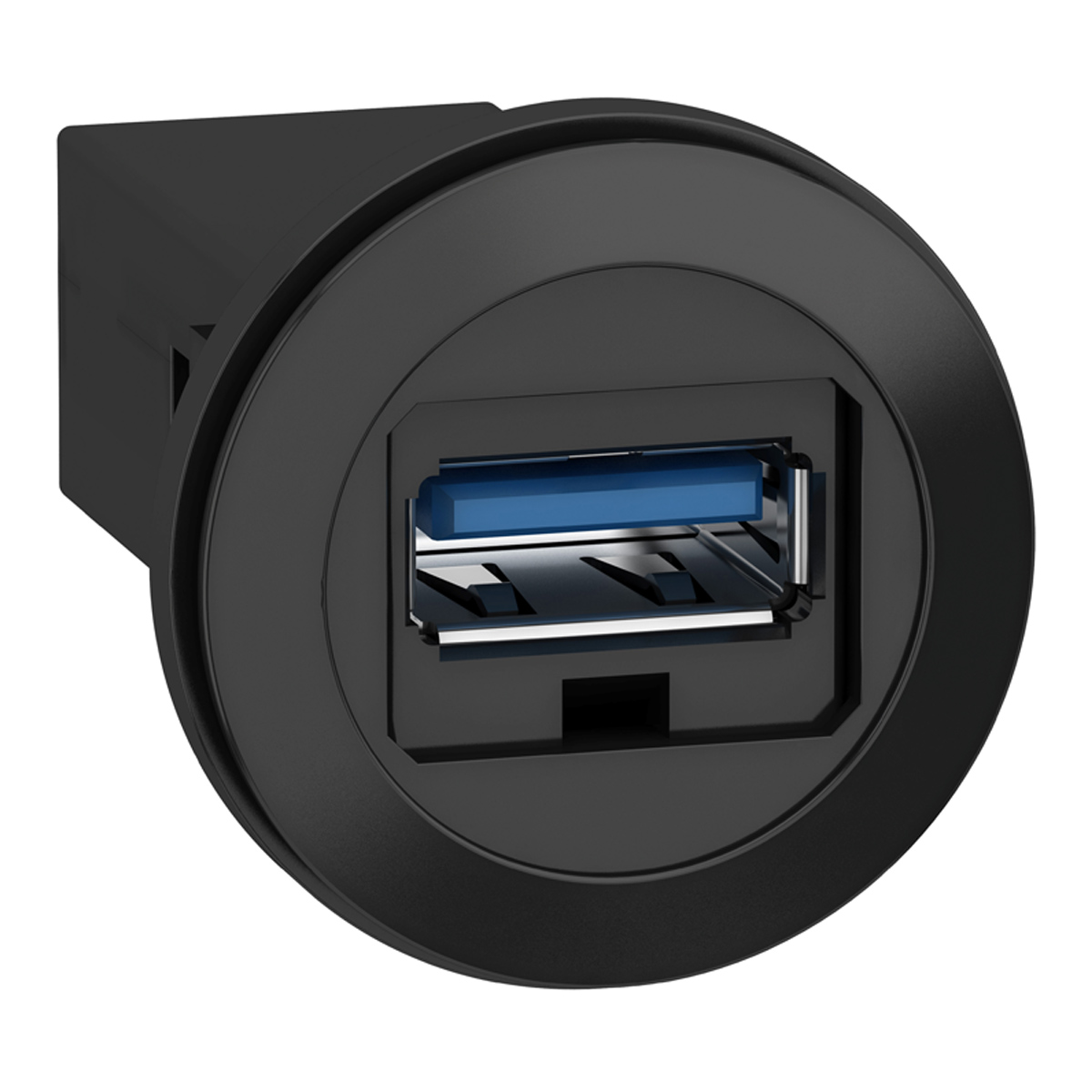 Acessório Botão Porta Usb 22mm Plástico Preto Para Montagem Em Furo XB5PUSB3 - Schneider Electric