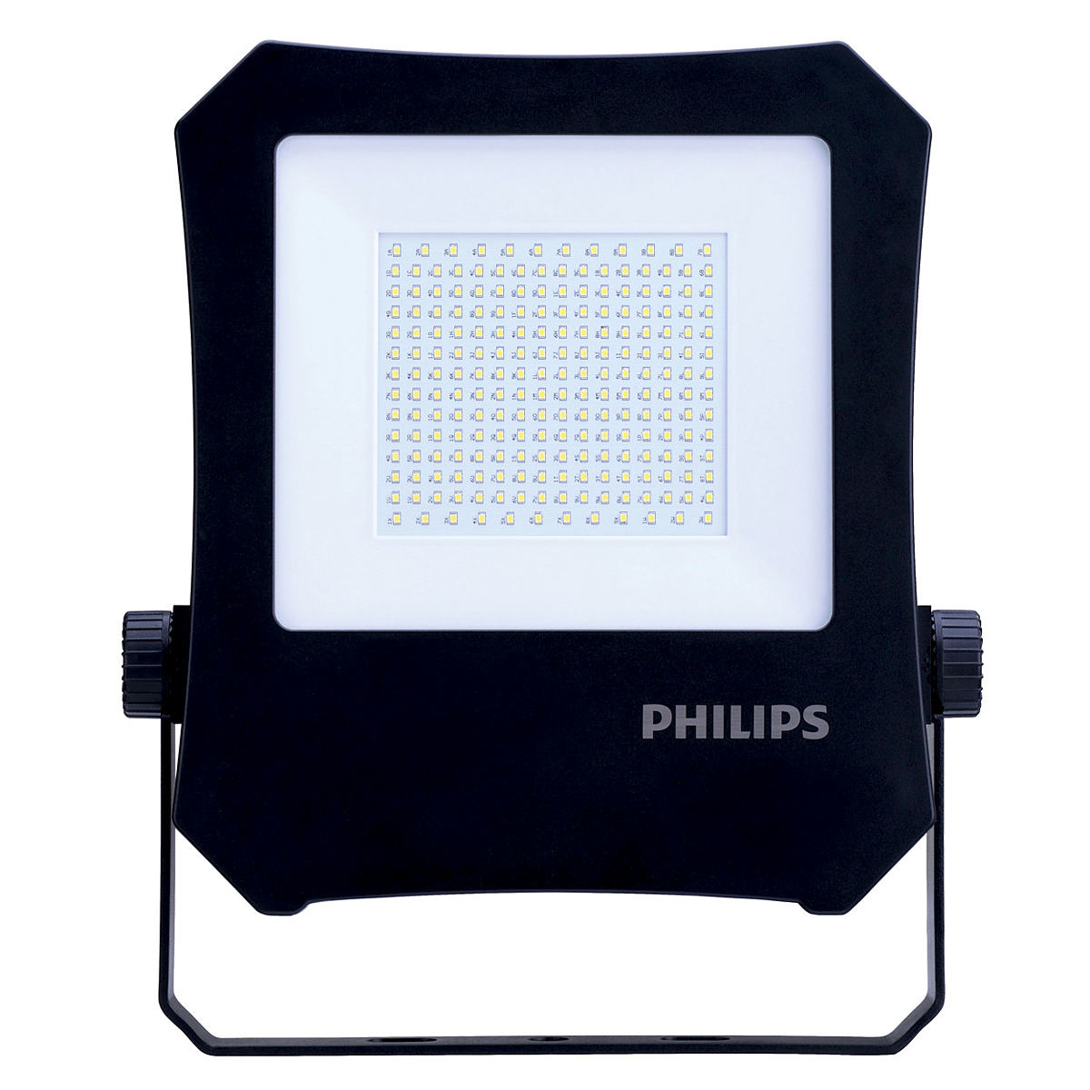 Luminária Refletor Led Retangular Preto 200W Bivolt 6500K Luz Branca 20000Lm 30000H Philips