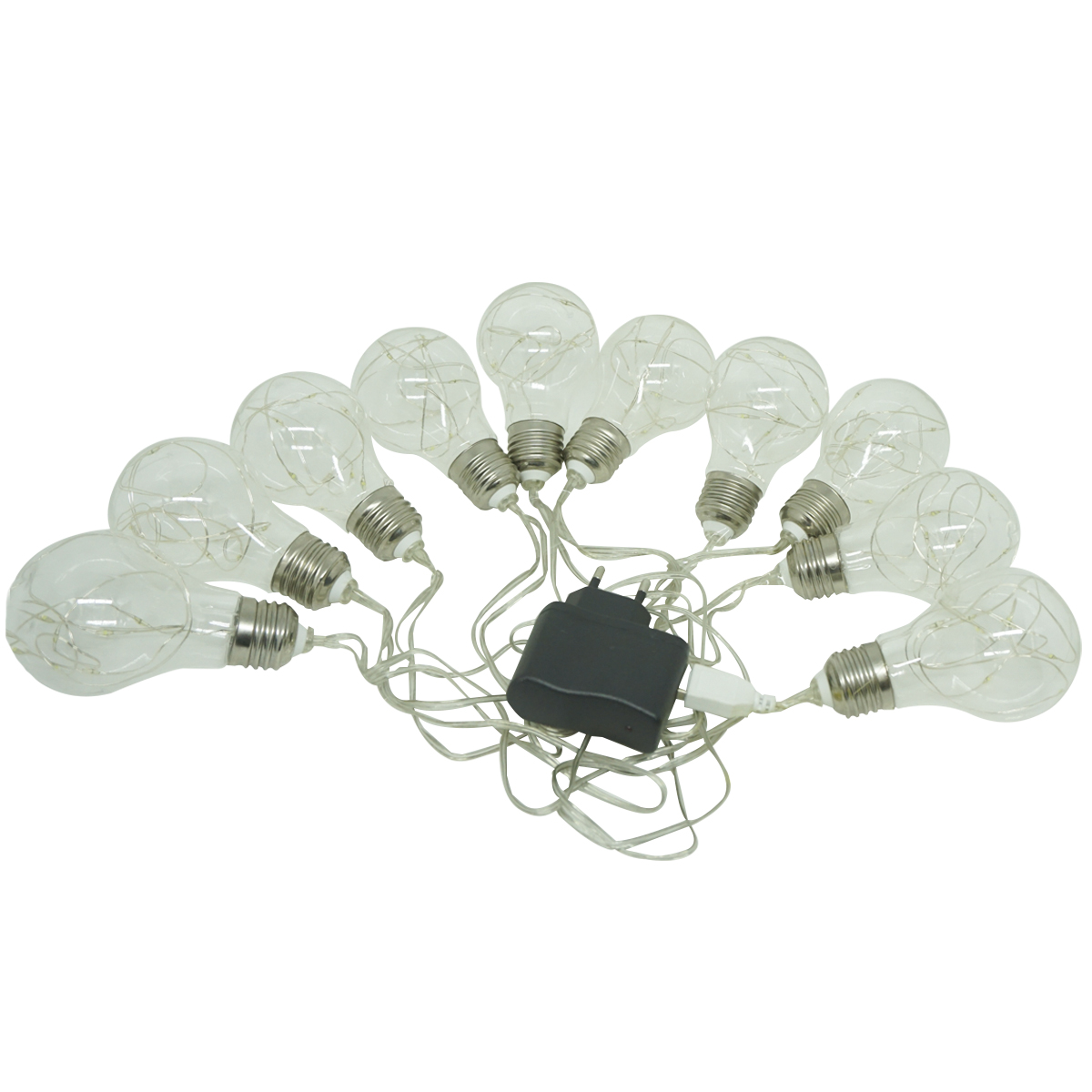 Cordão Lâmpada Pisca Pisca 10 Bolas Led Branco Decorativo 3,5m Bivolt S618008