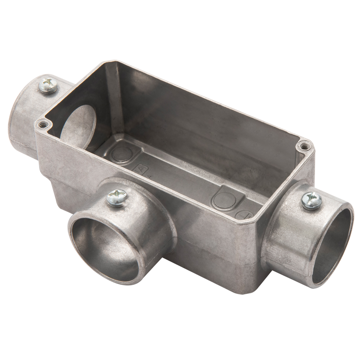 Condulete Alumínio Fixo Tipo T 1/2 Sem Rosca Sem Pintura Sem Tampa Sem Vedação - Wetzel